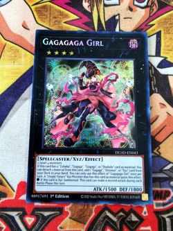 Gagagaga Girl duad-en043 1st Edition (VLP) Secret Rare Yu-Gi-Oh! - Image 1
