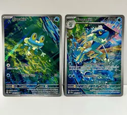 Froakie 088/086 Frogadier 089/086 Chaos Rising Illustration Rares Full Art Holo - Image 1