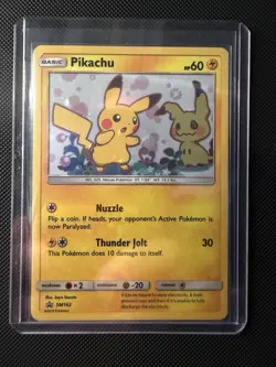 Pokemon Sun & Moon Pikachu (SM162) & Mimikyu (SM163) Black Star Promos Set - NM - Image 3