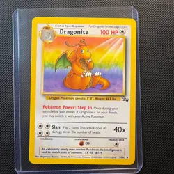Dragonite #19/62 Non Holo - Fossil Collection - RARE Pokemon WOTC LP 1999 Base - Image 1