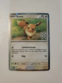 Eevee 025/165 Stamp Promo Card (Pokemon TGC) Holiday Calander 2025 Holo VLP - Image 1