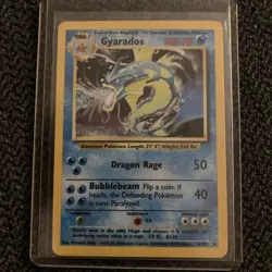Pokemon Gyardos Base Set 6/102 Holographic Unlimited Rare Vintage Card WOTC - Image 1