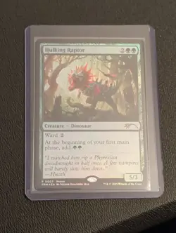 Hulking Raptor 7 MTG Lost Caverns of Ixalan Promo 2025 Near Mint Foil - Image 1
