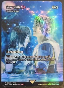 Stay with Me - Rhystic Study (Showcase) Final Fantasy Foil Playtest Card - Image 1