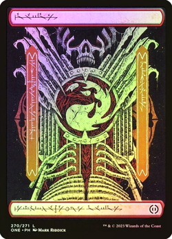 MTG - Mountain - Foil Full Art - Phyrexia All will be One - Magic the Gathering - Image 1