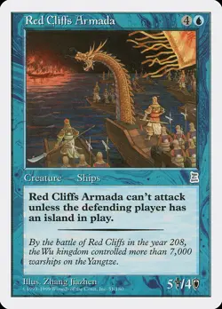 Red Cliffs Armada Portal Three Kingdoms PLD Blue Uncommon MAGIC CARD ABUGames - Image 1