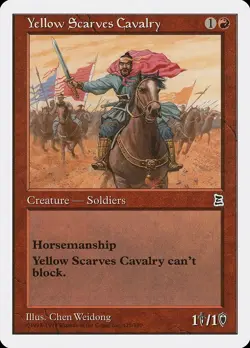 Yellow Scarves Cavalry Portal Three Kingdoms NM Red Common MAGIC CARD ABUGames - Image 1