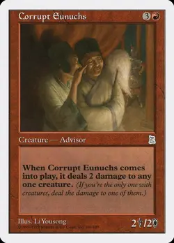 Corrupt Eunuchs Portal Three Kingdoms NM Red Uncommon MAGIC MTG CARD ABUGames - Image 1