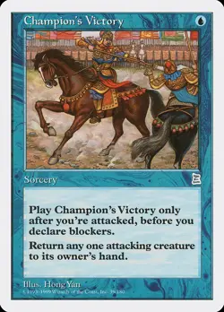 Champion's Victory Portal Three Kingdoms NM Blue Uncommon MAGIC CARD ABUGames - Image 1