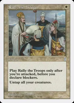 Rally the Troops Portal Three Kingdoms PLD White Uncommon MAGIC CARD ABUGames - Image 1