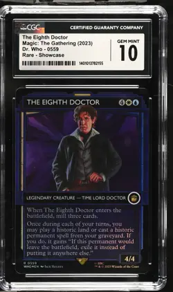 MTG The Eighth Doctor Showcase FOIL Universes Beyond: Doctor Who CGC 10 POP 2 - Image 1
