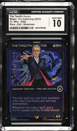 MTG The Twelfth Doctor Showcase FOIL Universes Beyond: Doctor Who CGC 10 POP 1 - Image 1