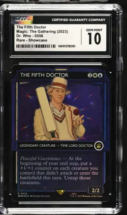 MTG The Fifth Doctor Showcase FOIL Universes Beyond: Doctor Who CGC 10 POP 1 - Image 1