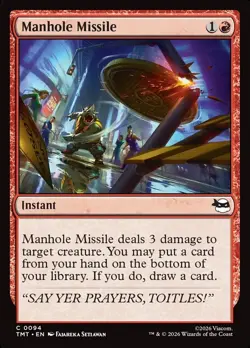 MTG Magic TMT TMNT - 1x EN NM 0094 Manhole Missile - Image 1