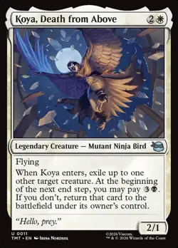 MTG Magic TMT TMNT - 1x EN NM 0011 U Koya, Death from Above - Image 1