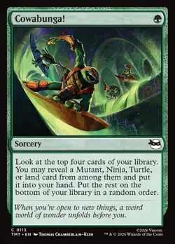 MTG Magic TMT TMNT - 1x EN NM 0113 C Cowabunga! - Image 1
