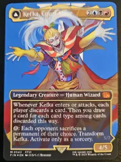 Kefka, Court Mage (0543) (Borderless) (Regular) Final Fantasy Foil Playtest Card - Image 1