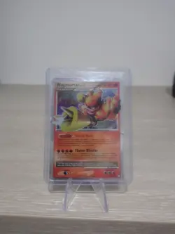 Pokemon Card Magmortar Lv.X 123/123 D&P Mysterious Treasures Holo Rare - Image 1