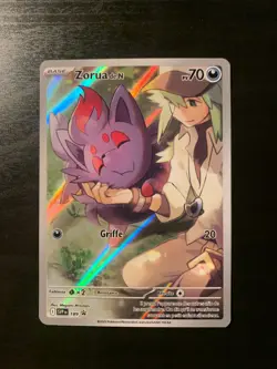 Carte Pokemon : Zorua de N SVP 189 Promo Ecarlate & Violet Francaise NEUF - Image 1