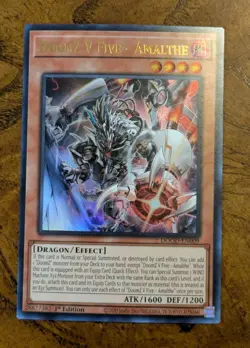 DoomZ V Five - Amalthe Ultra Rare DOOD-EN009 1st Edition Near Mint Yu-Gi-Oh! - Image 1