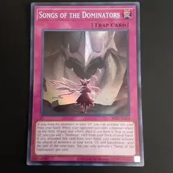 YuGiOh Songs of the Dominators, (Asian English) ALIN-AE078 Super Rare, Near Mint - Image 1