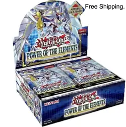 Yugioh Power of the Elements Factory Sealed Booster Box Unlimited New*** - Image 1