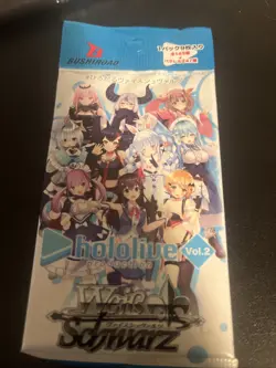 2016 Bushiroad Hololive Production Vol.2 Weiss Schwarz Booster Pack Sealed 4573592711297 - Image 1