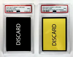 Lorcana Discard Card Lot Black and Yellow PSA 9 - Image 1