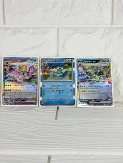 Pokemon cards (3 cards): Vaporeon, Umbreon ex, Espeon ex, Japanese version - Image 1