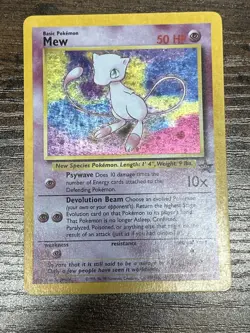 Pokemon Black Star Promo #9 Mew Holo Card 2000 WOTC TCG - Image 1