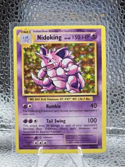 Nidoking 45/108 Holo Rare XY Evolutions Pokemon Card TCG 2016- NM - Image 1