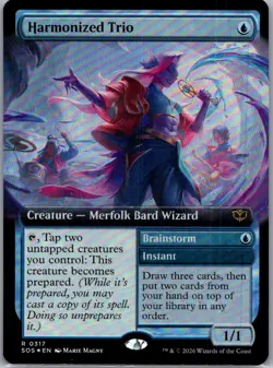 Harmonized Trio (Extended Art) (R) Foil #317 Secrets of Strixhaven MTG NM - Image 1