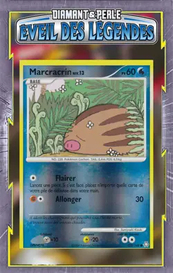 Marcracrin Reverse - DP06:Eveil des Legendes - 123/146 - Carte Pokemon Francaise - Image 1