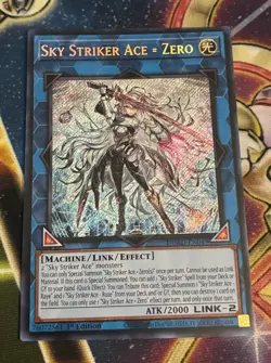 Yugioh! Sky Striker Ace = Zero DUAD-EN049 Secret Rare 1st Edition NM - Image 1