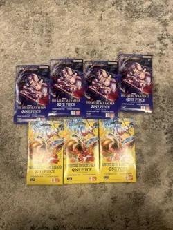 ONE PIECE OP14 4X & OP15 3X LOT 7 PACKS - Image 1