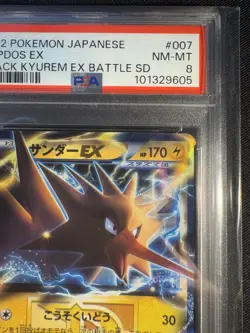 Zapdos EX PSA 8 BLACK KYUREM EX BATTLE STRENGTH DECK 2012 Pokemon Card Japanese - Image 3