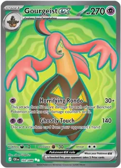 Gourgeist ex 102/086 Ultra Rare Chaos Rising Pokemon Card - Image 1