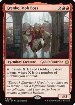 MTG - Krenko, Mob Boss (FDN) - Brand New - NM/NP - Image 1