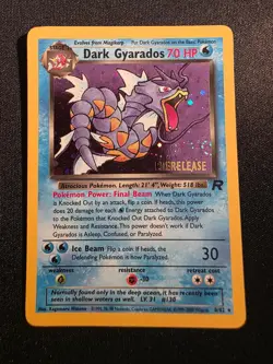 Dark Gyarados (Prerelease) 08/82 WoTC Promo Holo Near Mint - Image 1