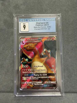 2017 CHARIZARD GX #SM60 POKEMON BLACK STAR PROMO FULL ART CLEAN CGC 9 OLD LABEL - Image 1