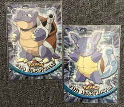 Blastoise #09 & Wartortle #08 1999 - Topps Pokemon Animation Blue Label Non Holo - Image 1