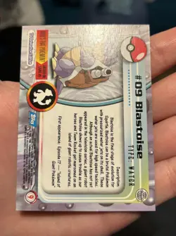 Blastoise #09 & Wartortle #08 1999 - Topps Pokemon Animation Blue Label Non Holo - Image 4