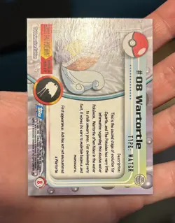 Blastoise #09 & Wartortle #08 1999 - Topps Pokemon Animation Blue Label Non Holo - Image 5