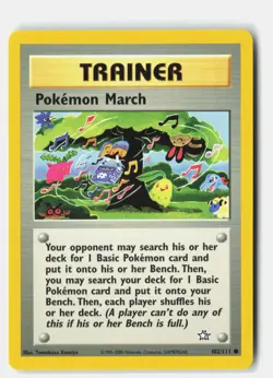 Pokemon March 102/111 Common Neo Genesis Pokemon Unlimited LP Tomokazu Komiya - Image 1
