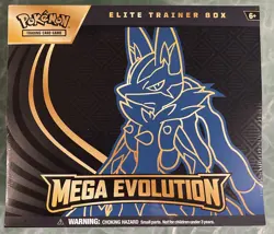 1- Pokemon Mega Evolution Lucario Elite Trainer Box ETB New Sealed 2- Available - Image 1