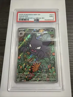 2025 POKEMON MEP EN-ME BLACK STAR PROMO #027 HAUNTER PSA 9 - Image 1