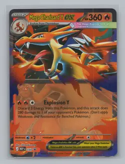 Mega Charizard Y ex 030 ME: Mega Evolution Promo NM Pokemon TCG Promo - Image 1