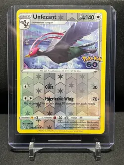 Unfezant 063/078 Reverse Holo Pokemon 2022 Sword & Shield GO NM - Image 1