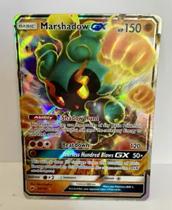 Marshadow GX 80/147 Sm-Burning Shadows Holo Sun & Moon Pokemon - Image 1