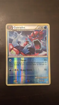 Gyarados 123/123 Reverse Holo Pokemon HeartGold Soulsilver - NM - Image 1